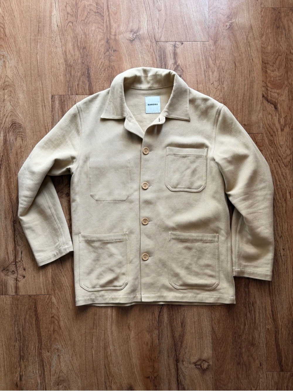 Sandro Twill Solid Worker Jacket - Picture 2 of 11